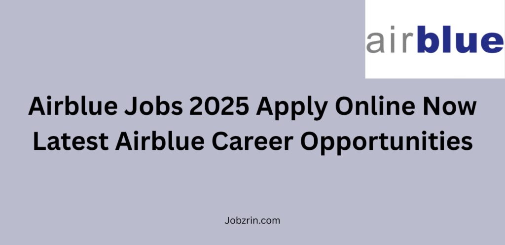 Airblue Jobs 2025